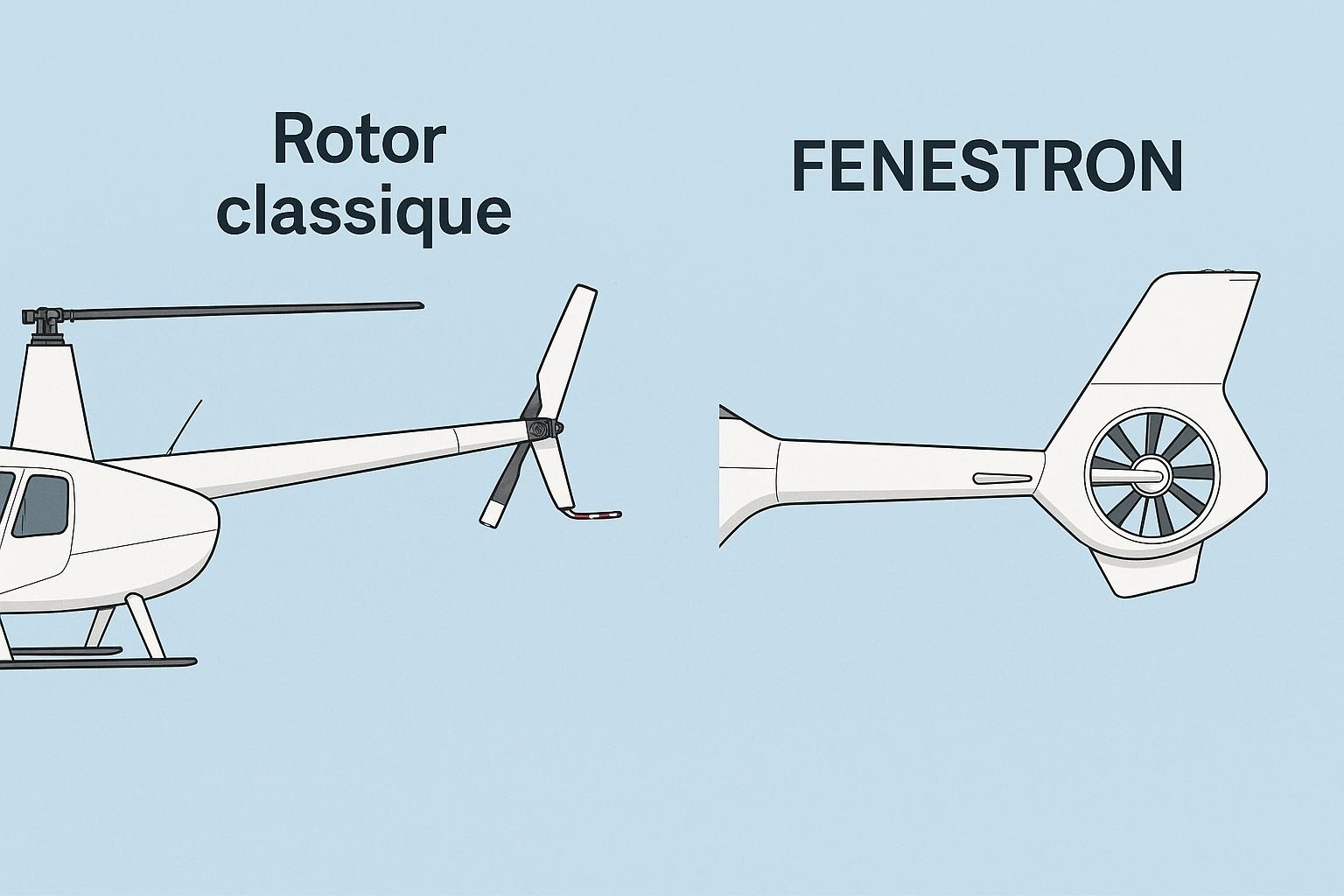 Fenestron ou rotor classique